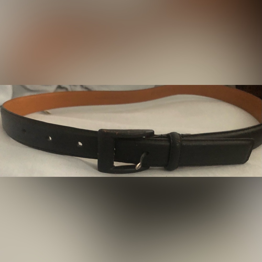 Vintage Ralph Lauren Women’s Black Italian Leather Belt Size 32